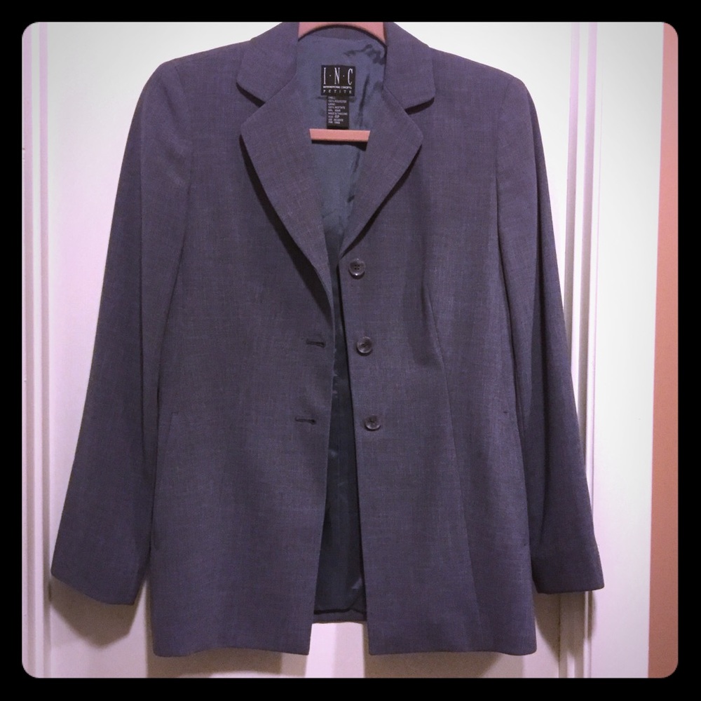 INC Skirt Suit size 8 reg/4p gray